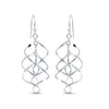 925 Sterling Silver Infinity Knot Drop Dangle Earrings for Women Teen