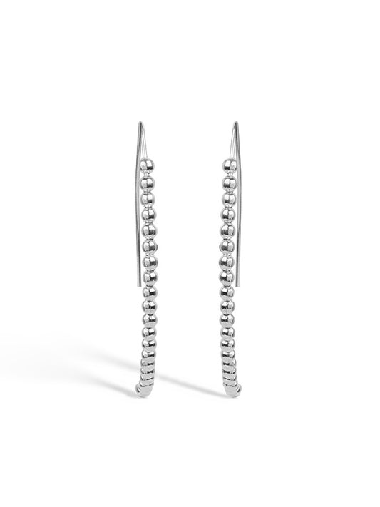 Ball Bead Threader Earrings