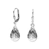 925 Sterling Silver Leverback Oval Earrings for Teen Women