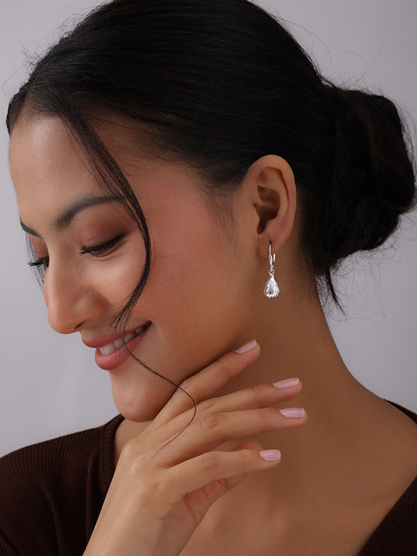 925 Sterling Silver Leverback Oval Earrings for Teen Women