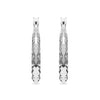 925 Sterling Silver Round Click Top Hoop Earrings for Teen Women