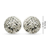 925 Sterling Silver Medium Classic Diamond-Cut Half-Round Omega Clip-On Earrings for Women Teen