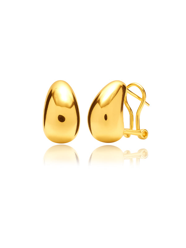 925 Sterling Silver Jewellery | 14K Gold-Plated Inaaya Earrings 16MM | acpl-ecom.myshopify.com