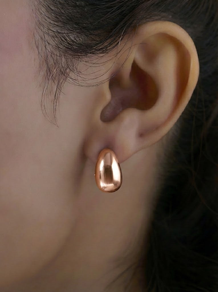 14K Rose-Gold Plated Inaaya Earrings 16MM