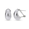 925 Sterling Silver Omega Clip Earrings for Women 16 MM