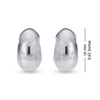 925 Sterling Silver Omega Clip Earrings for Women 16 MM