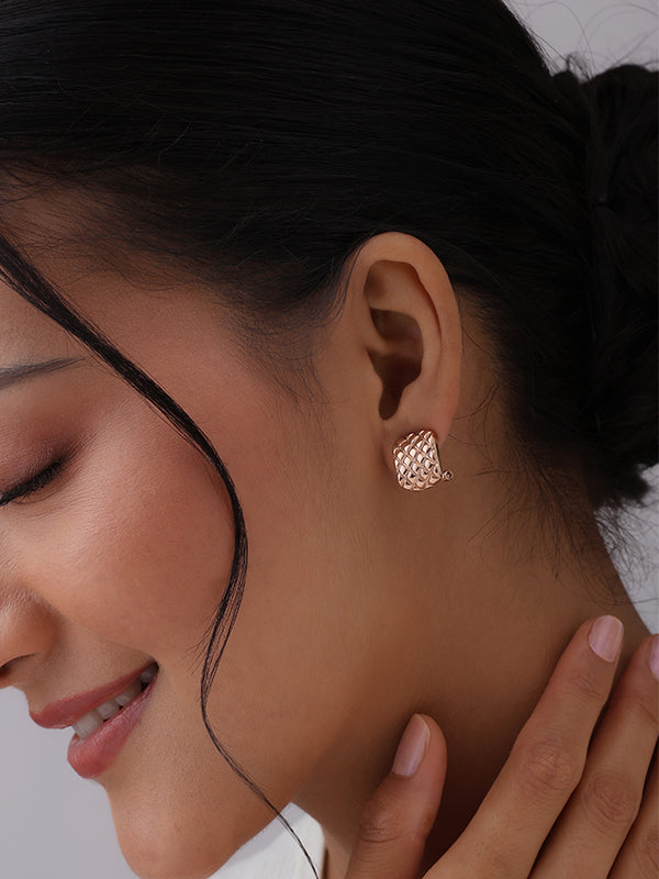 Rose Gold Nova Stud Earrings