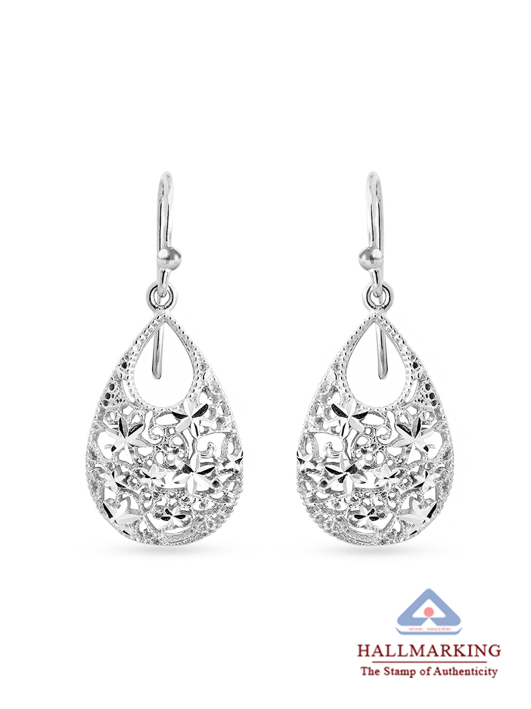 Silver Wire Dangle Earrings