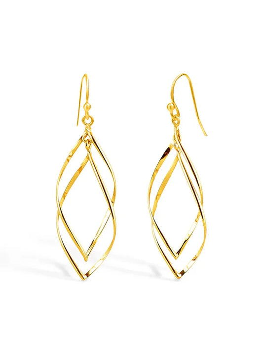 14K Gold-Plated Twistella Drop Earrings