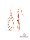 14K Rose-Gold Plated Twistella Drop Earrings