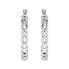 925 Sterling Silver Infinity Love Hoop Earrings for Women 26 MM