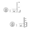 925 Sterling Silver Antique Bohemian Boho Intricate Cutout Design Vintage Small Hoop Earrings for Women