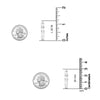 925 Sterling Silver Greek Wall Hoop Earrings for Teen Women 30MM