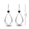 925 Sterling Sliver Birthstone Earrings for Teen Women (4 MM Black Onyx )