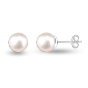 Silver Statement Stud Earrings