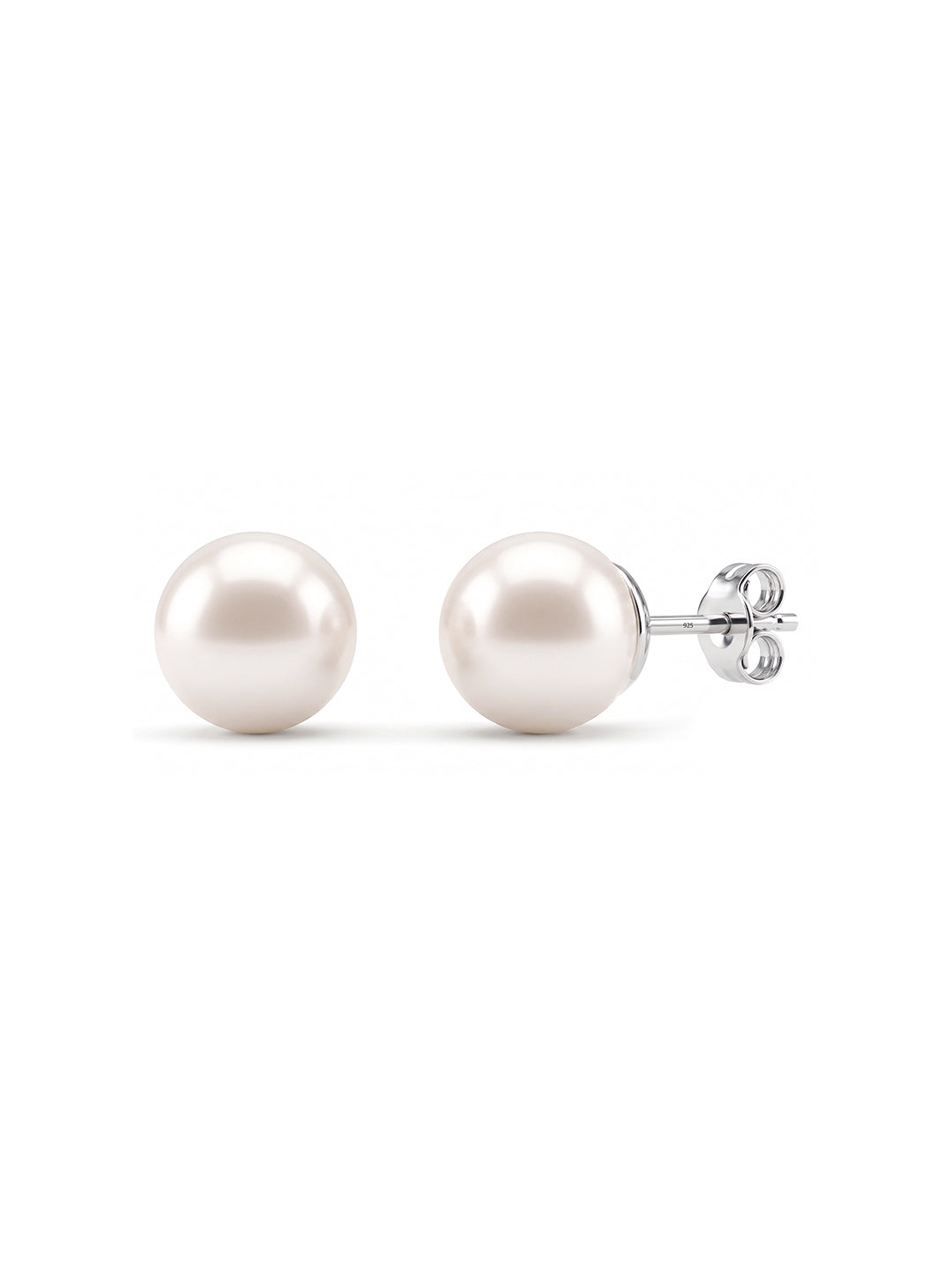 Silver Statement Stud Earrings