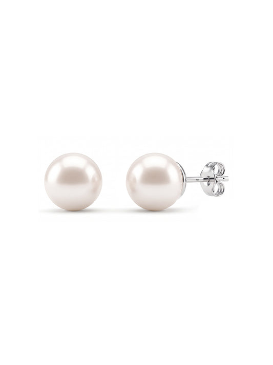 Silver Statement Stud Earrings