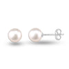 925 Sterling Silver 6 MM Pearl Stud Earrings for Teen Women