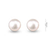 925 Sterling Silver 6 MM Pearl Stud Earrings for Teen Women