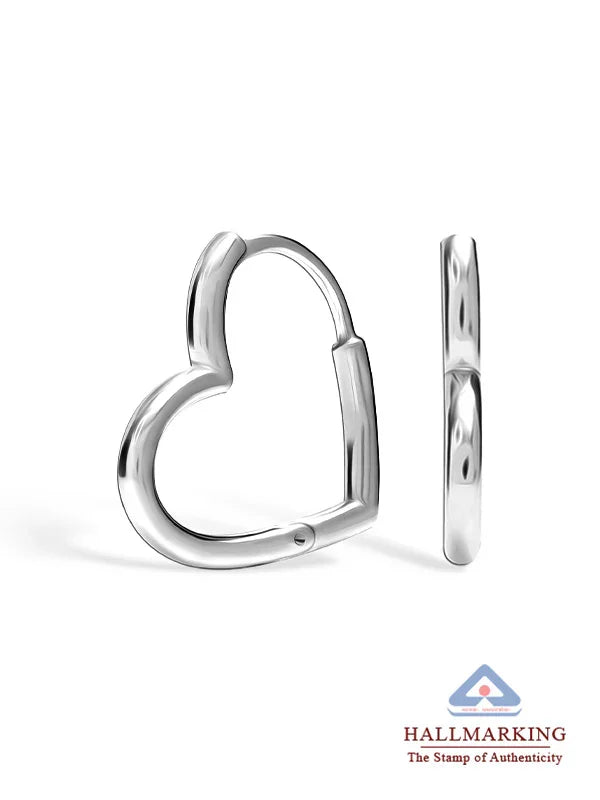 Rhodium Plated LoveLoop Hoop Earrings