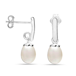 Buy Silver Pearl Earrings Online in India  GIVA