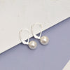 925 Sterling Silver Freshwater Pearl Leverback Earring for Women and Teen
