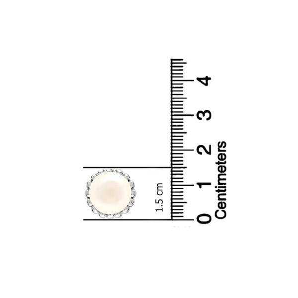 925 Sterling Silver Antique Freshwater Pearl Stud Earring for Women and Teen