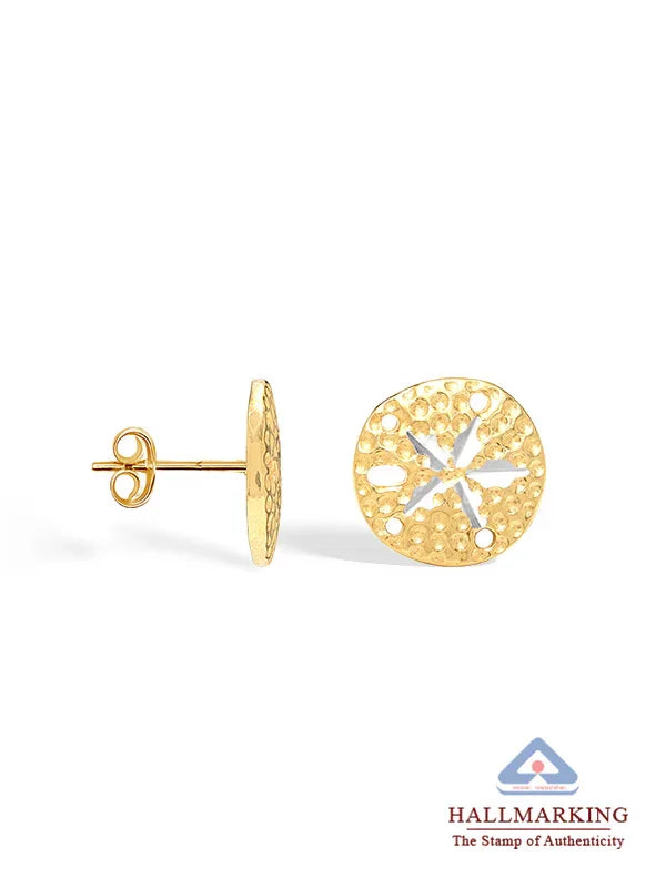 Gold Ocean Sea Life Studs