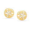 925 Sterling Silver 14K Gold-Plated Ocean Sea Life Stud Earrings for Women Teen