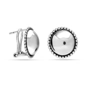Silver Omega Back Studs