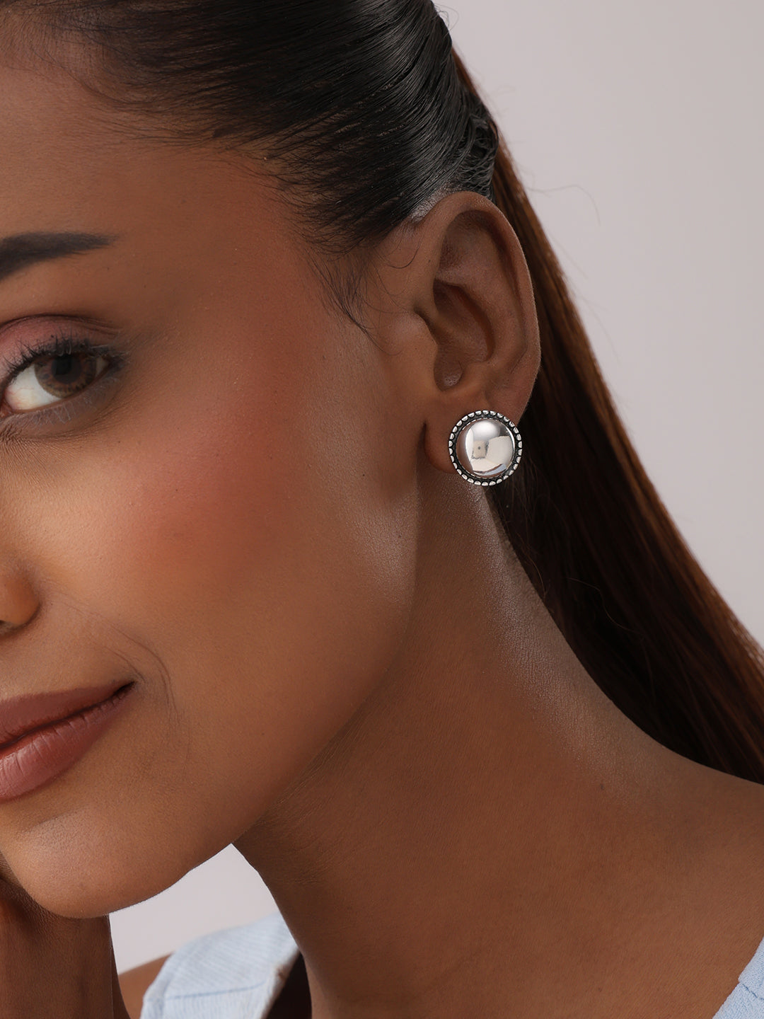 Silver Omega Back Studs