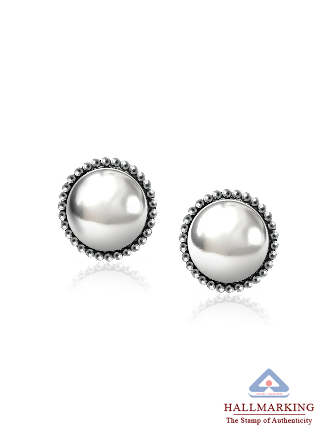 Silver Omega Back Studs