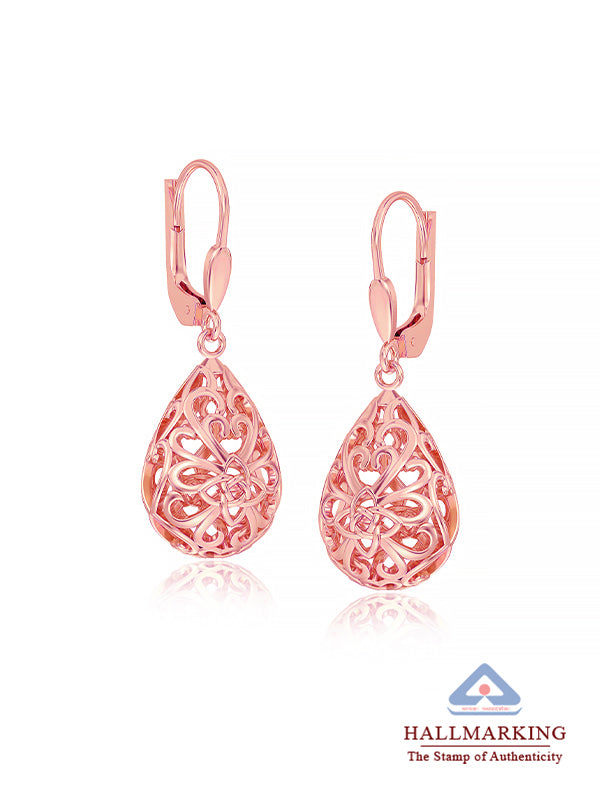 14K Rose-Gold Plated Elora Dangler Earrings