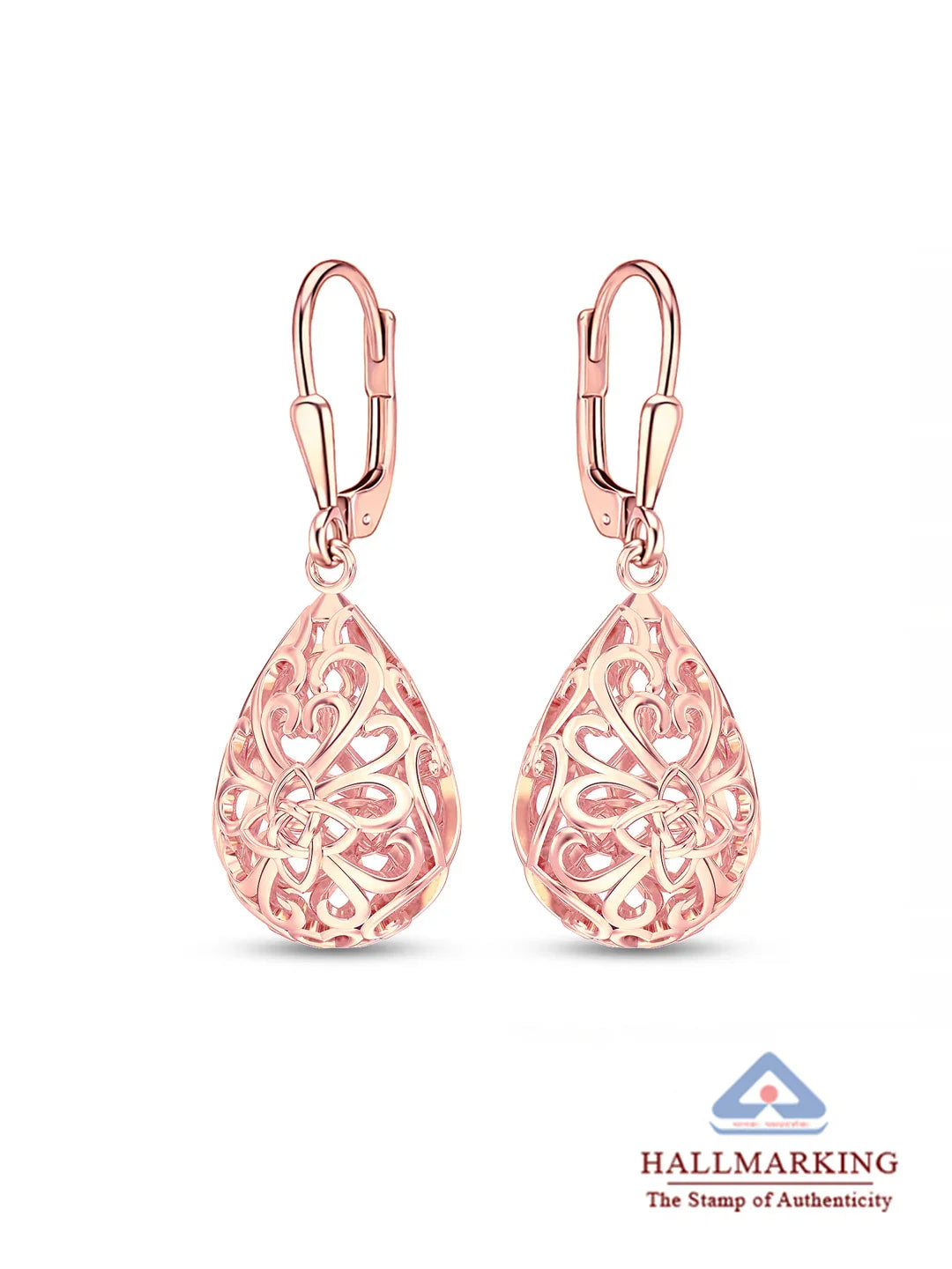14K Rose-Gold Plated Elora Dangler Earrings