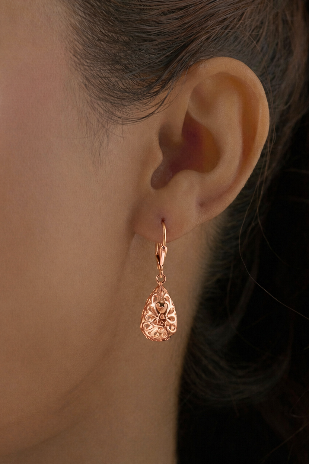 14K Rose-Gold Plated Elora Dangler Earrings