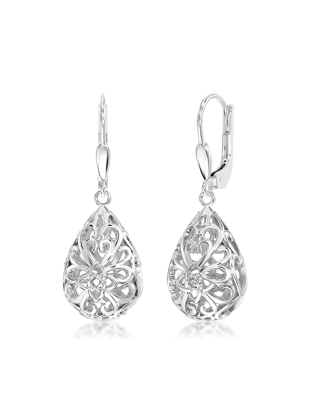 Filigree Infinity Celtic Knot Earrings