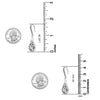 925 Sterling Silver Bali Inspired Filigree Raindrop Dangle Hook Earrings for Teen