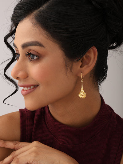 925 Sterling Silver Jewellery | 14K Gold-Plated Bali Bliss Dangler Earrings | acpl-ecom.myshopify.com