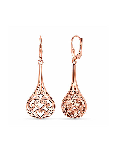 14K Rose-Gold Plated Bali Bliss Dangler Earrings