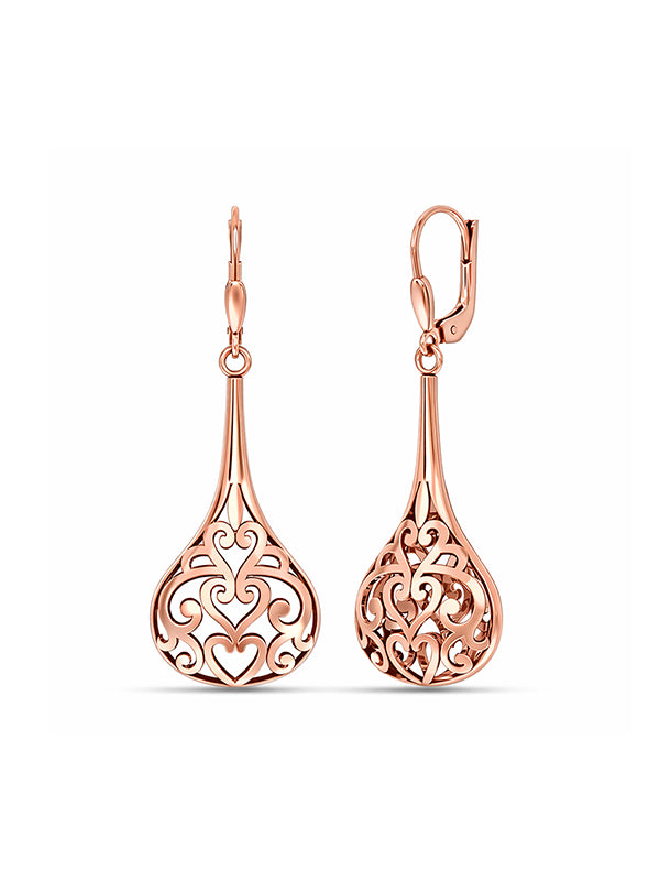 14K Rose-Gold Plated Bali Bliss Dangler Earrings