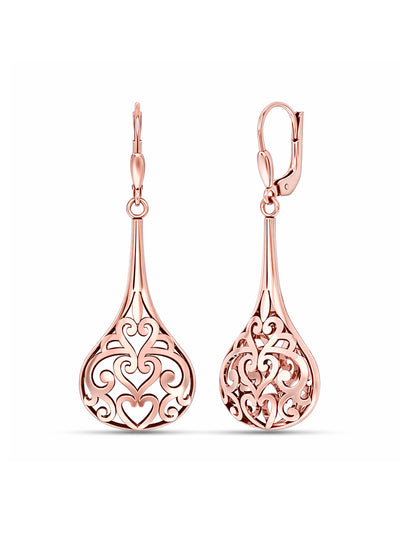 14K Rose-Gold Plated Bali Bliss Dangler Earrings