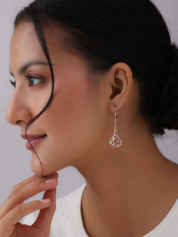 14K Rose-Gold Plated Bali Bliss Dangler Earrings