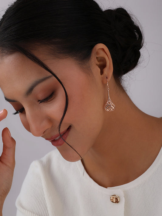 14K Rose-Gold Plated Bali Bliss Dangler Earrings