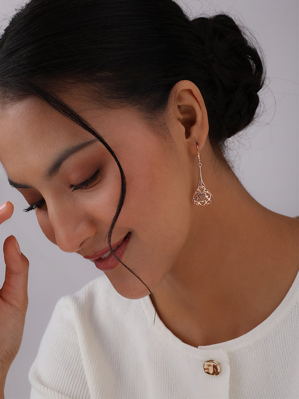 14K Rose-Gold Plated Bali Bliss Dangler Earrings