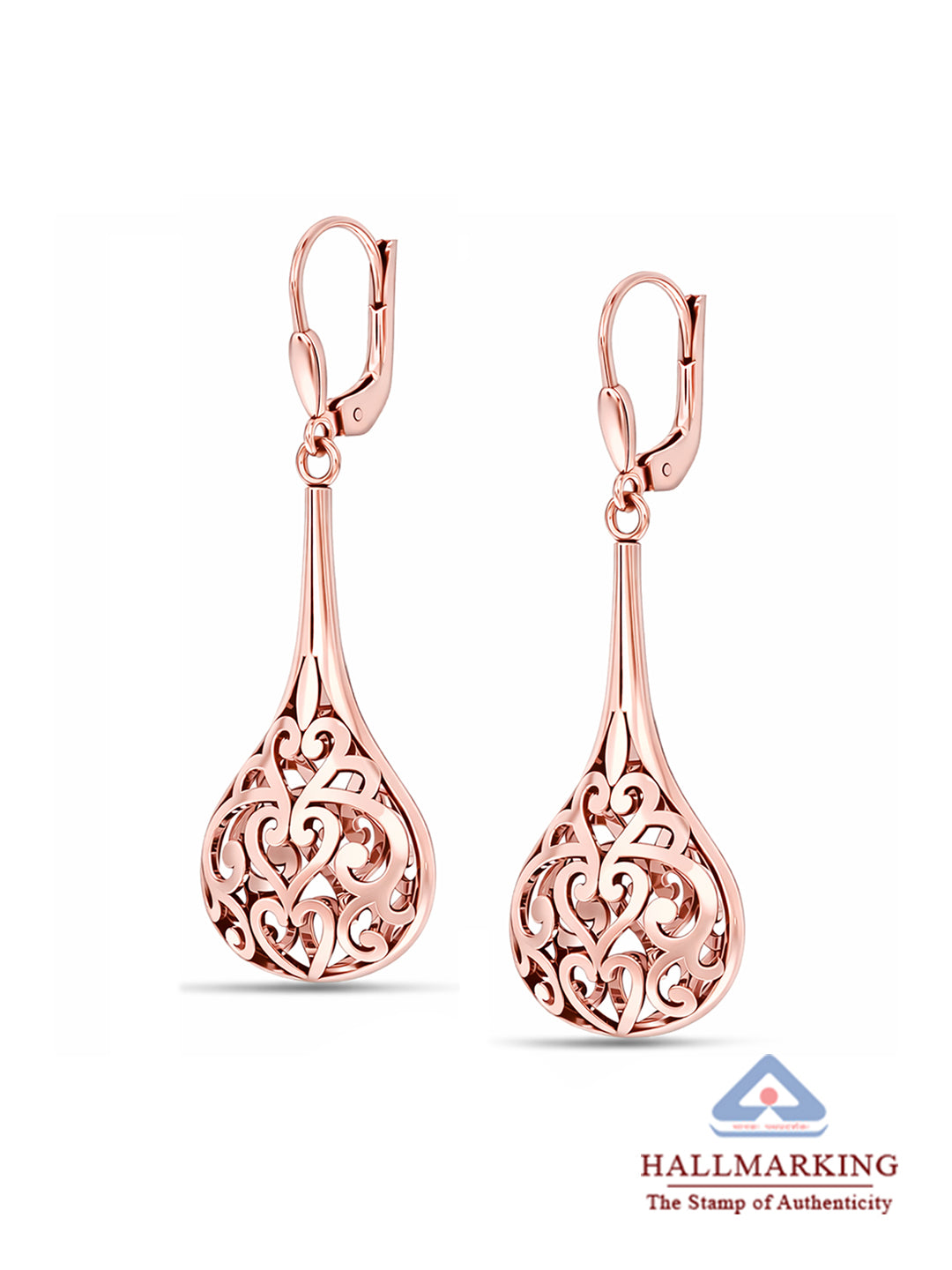 14K Rose-Gold Plated Bali Bliss Dangler Earrings