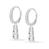 925 Sterling Silver Jewellery Cubic-Zirconia Lever-Back Drop Dangle Earrings for Women Teen