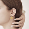 925 Sterling Silver Filigree Heart Dangling Dangle Earrings for Women & Girls