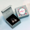 925 Sterling Silver Jewellery Two-Tone Celtic-Knot Drop Dangle Earrings With Premium Mother's Day Gift Box for Women