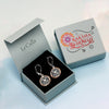 925 Sterling Silver Two-Tone Celtic-Knot Drop Dangle Earrings With Raksha Bandhan Gift Box For Sister