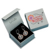 925 Sterling Silver Two-Tone Celtic-Knot Drop Dangle Earrings With Raksha Bandhan Gift Box For Sister